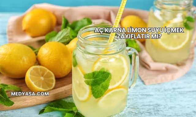 Aç Karna Limon Suyu İçmek Zayıflatır mı?