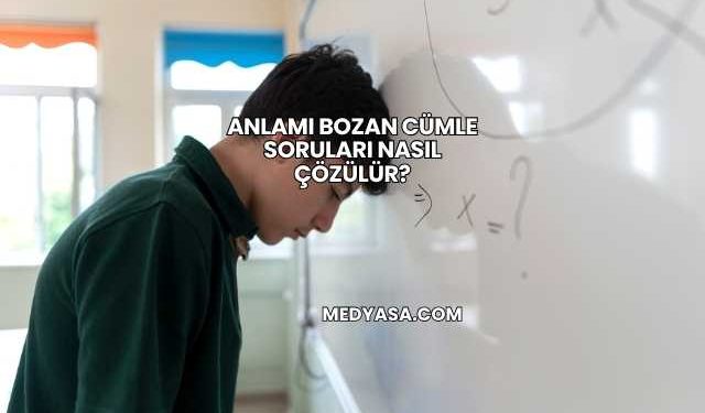 Anlamı Bozan Cümle Soruları Nasıl Çözülür?