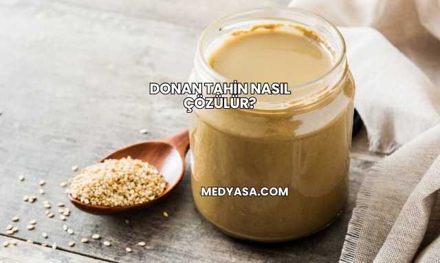 Donan Tahin Nasıl Çözülür?