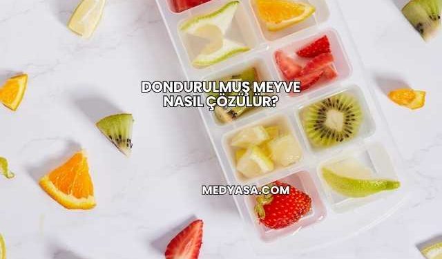 Dondurulmuş Meyve Nasıl Çözülür?