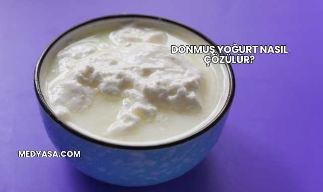 Donmuş Yoğurt Nasıl Çözülür?