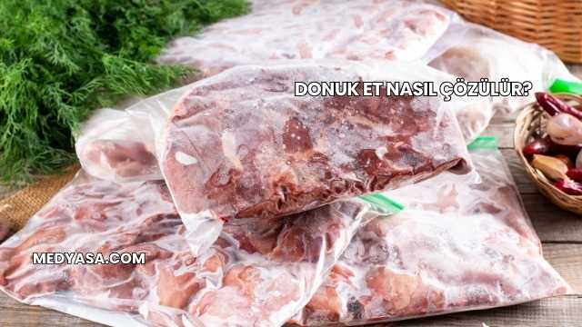 Donuk Et Nasıl Çözülür?