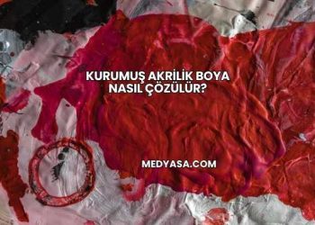 Kurumuş Akrilik Boya Nasıl Çözülür?